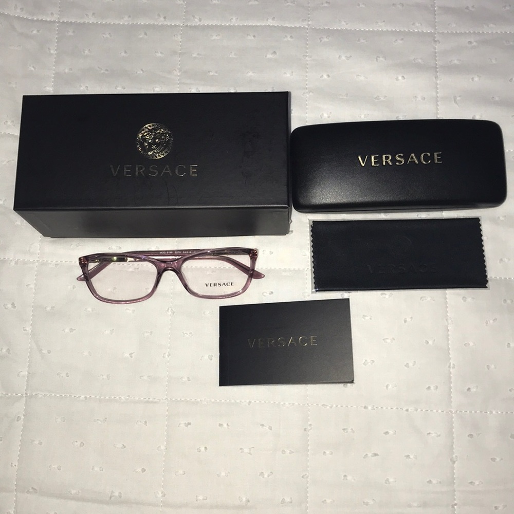 Authentic Versace Muted Purple Square Glasses - image 1